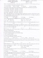 THI THỬ HÓA L2-2011(SPHN)