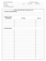 Phiếu đánh giá tiết dạy (10358/BGD&ĐT)