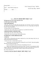 giao an bai Hoocmon thuc vat