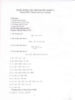 ÔN TẬP TOÁN 10 ĐỢT 3 (KHTN HN)