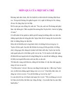 MÓN QUÀ CỦA MỘT ĐỨA TRẺ