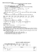 kiểm tra chất lượng giữa kỳ 2 toán 7