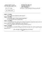 De kiem tra hoc ky I 20102011 Sinh hoc 6