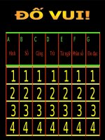 TỔ CHỨC TRÒ CHƠI VUI  MÀ HỌC