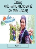 khúc hat ru nhung em lớn trên lưng mẹ
