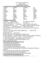 BỒI DƯỠNG HSG ANH 7