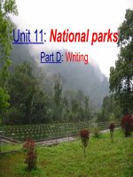 unit 11: National parks- writing