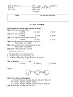 ĐỀ KIỂM TRA TOÁN GK II LỚP 3