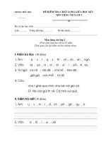 đề kiểm tra định kì lần 1 năm học 2010 - 2011