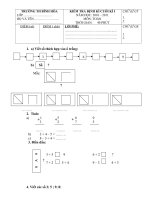 Đề kiểm tra cuối kì I 2010-2011