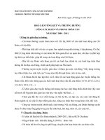 Báo cáo tổng kết và phương hướng công tác đoàn năm 10-11