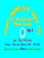 Toán 4: Luyện tập_Tuần 23