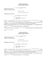 ĐỀ ÔN TẬP LỚP 11 (1/03/2011)