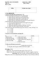 DE KIEM TRA  1 TIET GDCD 6 KI II