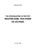 TÍCH PHÂN - NGUYÊN HÀM