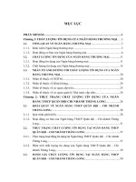 Luận văn thạc sỹ: Nâng cao chất lượng tín dụng tại Ngân hàng TMCP Quân đội – Chi nhánh Thăng Long