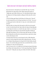 TRÒ CHUYỆN VỚI MỘT CHÚ BÉ THÔNG MINH