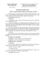 Ke hoach lien tich to chuc Ngay hoi Hien mau tinh nguyen 2011