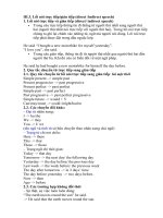 Cách biến đổi câu gián tiếp