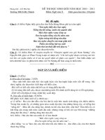 Đề và đáp án thi học sinh giỏi  môn Ngữ văn 9- THCS Mỹ Thành 2010-2011.