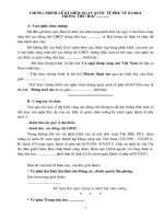 Kịch bản chương trình kỷ niệm ngày 8-3