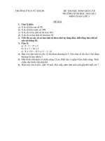 Đề thi HSG cấp trường môn toán 3