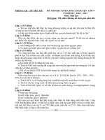 Đề và đáp án thi học sinh giỏi  môn Sinh học  9- THCS TT Phù Mỹ 2010-2011.