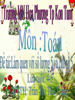 toán đếm đến 5 nhận biết chữ số 5