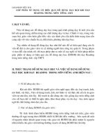 GÓP  PHẦN  SỬ  DỤNG  CÓ  HIỆU  QUẢ  ĐỒ  DÙNG  DẠY  HỌC KHI  DẠY  READING TRONG  MÔN  TIẾNG  ANH