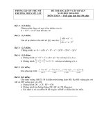 Đề và đáp án thi học sinh giỏi  môn Toán  9- THCS Mỹ Cát 2010-2011.