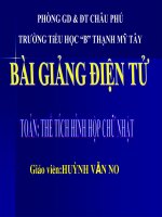 Thể tích hình hộp chữ nhật - Toán 5