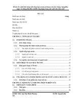 Đề tài so sánh khả năng sinh tổng hợp enzim pectinaza của hai chủng aspegillus niger và chủng bacillus subtilis ứng dụng trong sản xuất sữa chua xoài