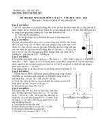 Đề và đáp án thi học sinh giỏi  môn Vật lý 9- THCS TT Phù Mỹ 2010-2011.