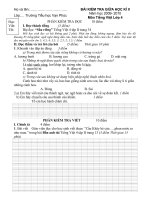 Đề kiểm tra TV 4 giữa kì II