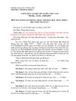 Biên bản đánh giá Phong trào trường học thân thiện-Học sinh tích cực