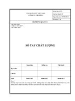 Sổ tay HTQL ISO 9001 14001 OHSAS 18001