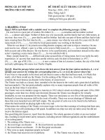 Đề và đáp án thi học sinh giỏi  môn Tiếng Anh  9- THCS Mỹ Phong 2010-2011.