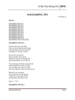 10 bài thơ không tên