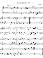 BẢN NHẠC KHÔNG CÒN MÙA THU