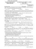 Thi thử ĐH -lý lần 3-THPT Lê Xoay-2011