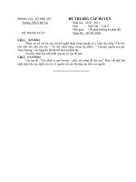 Đề và đáp án thi học sinh giỏi  môn Ngữ văn 9- THCS Mỹ Tài 2010-2011.