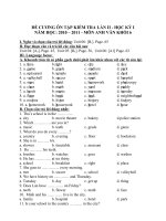 E 6  Đề cương KT HKI lần 2