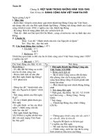 Giáo án Lịch su 9- HKII