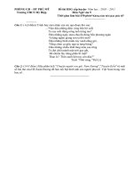 Đề và đáp án thi học sinh giỏi  môn Ngữ văn  9- THCS Mỹ Hiệp 2010-2011.