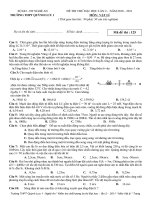 De thi thu lan 2 Quynh luu 1 ngay 27-02-2011- Vat ly