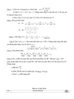 Đề và đáp án HSG Toán 8 cực hay