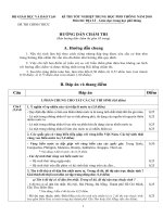 Hướng dẫn chấm thi TN môn Địa 12