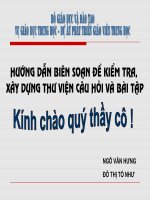 tập  huấn ra đề kiểm tra