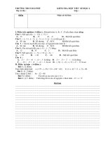 KIỂM TRA MỘT TIẾT -  CHUONG 2 - SO HOC 6