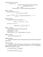 Đề và đáp án thi học sinh giỏi  môn Toán  9- THCS Mỹ Quang 2010-2011.